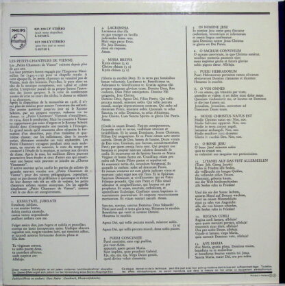 Philips 835 398 LY - Die Wiener Sängerknaben - Geistliche Chormu - Image 2