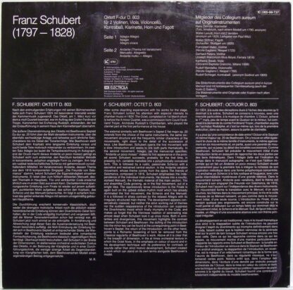 Deutsche Harmonia Mundi 1C 065-99 737 - Franz Schubert, Collegiu - Image 2