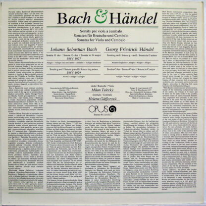 Opus 9111 0517 - Johann Sebastian Bach, Georg Friedrich Händel, - Image 2