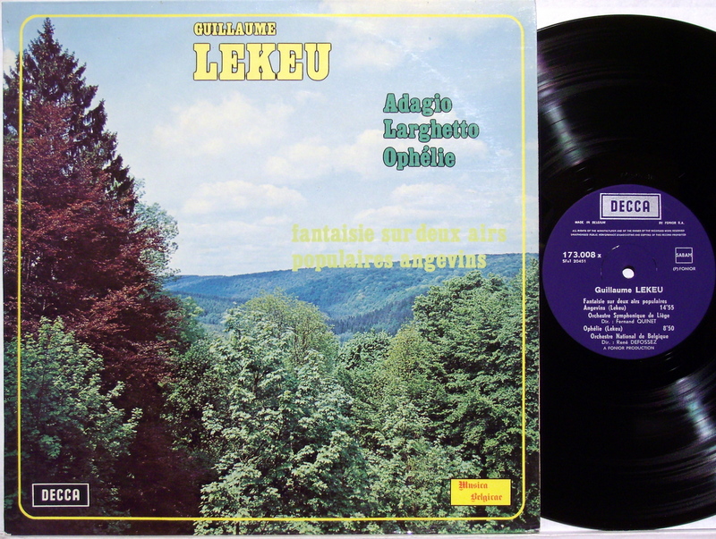 DECCA 173.008-X - Guillaume Lekeu - Adagio / Larghetto / Ophélie
