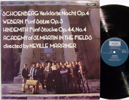 Argo ZRG 763 - Arnold Schoenberg, Anton Webern, Paul Hindemith,