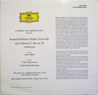 Deutsche Grammophon J 802 - Ludwig van Beethoven, Géza Anda, Wol - Image 2
