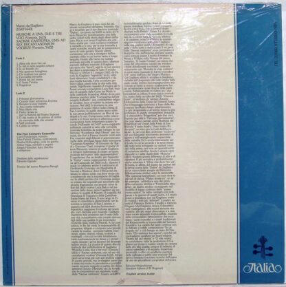 Italia ITL 70060 - The Five Centuries Ensemble - Marco Da Gaglia - Image 2