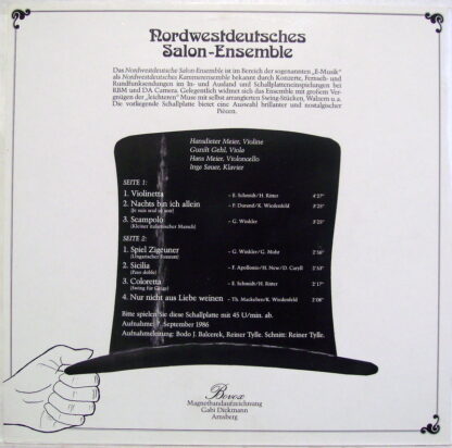 Bovox BBA 20 - Nordwestdeutsches Salon-Ensemble - Spielt Swing, - Image 2