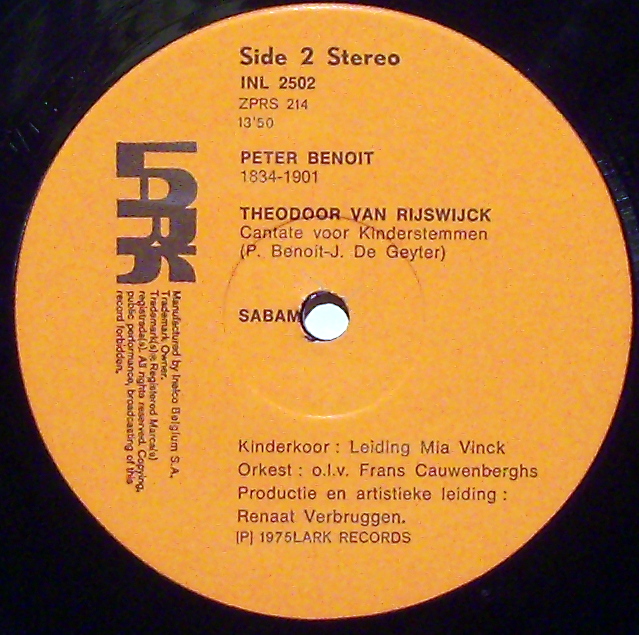 Lark INL 2502 - Peter Benoit - De Wereld In / Theodoor Van Rijsw - Image 3