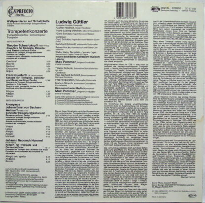 Capriccio CD 27 033 - Theodor Schwartzkopff, Franz Querfurth, An - Image 2