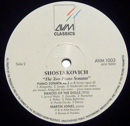 AVM Classics AVM1003 - Dmitri Shostakovich, Martin Jones (3) - T - Image 3