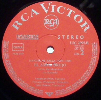 RCA Victor Red Seal LSC-2695-B - Leontyne Price, Fritz Reiner, H - Image 3
