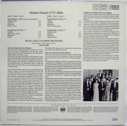 TELDEC 6.43188 AZ - Michael Haydn, Liszt Ferenc Chamber Orchestr - Image 2