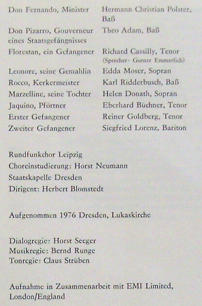 Eterna 826 831-833 - Ludwig van Beethoven - Leonore (Urfassung 1 - Image 2