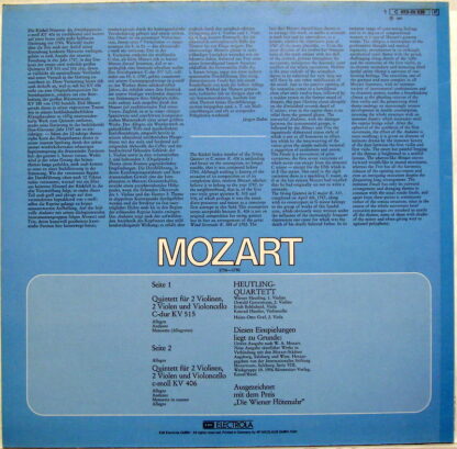 EMI Electrola 1 C 053-28 935 - Wolfgang Amadeus Mozart, Heutling - Image 2