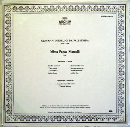 Archiv Produktion 198 182 - Giovanni Pierluigi da Palestrina, Re - Image 2