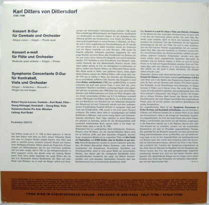 Fono-Ring SFGLP 77 754 - Carl Ditters von Dittersdorf - Cembalok - Image 2