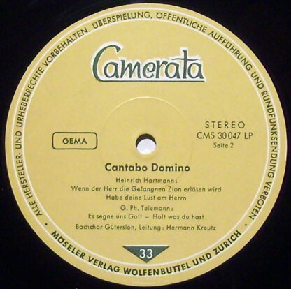 Camerata (2) CMS 30047 - Melchior Franck, Giovanni Gabrieli, Hei - Image 2