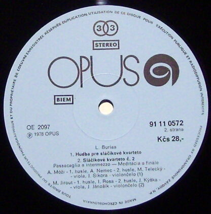 Opus 91110572 - Ladislav Burlas - Koncertná Sonáta Pre Husle Sól - Image 3
