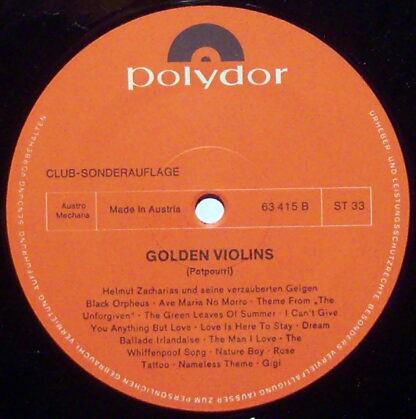 Polydor 63 415 - Helmut Zacharias Und Seine Verzauberten Geigen - Image 3