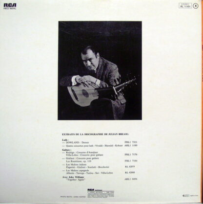 RCA Victor Red Seal RL 11491 - John Dowland, Julian Bream - Lute - Image 2