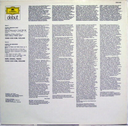 Deutsche Grammophon 2555 002 - Yong Uck Kim, Karl Engel, Johann - Image 2