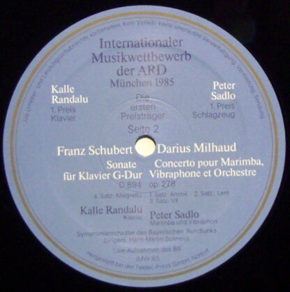 TELDEC IMW 85 - Peter Sadlo, Kalle Randalu - Internationaler Mus - Image 3