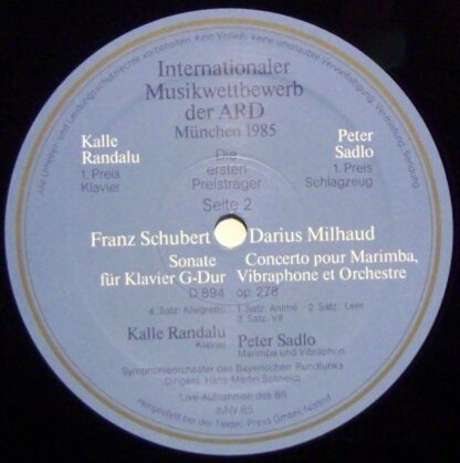 TELDEC IMW 85 - Peter Sadlo, Kalle Randalu - Internationaler Mus - Image 3