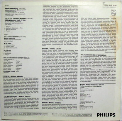 Philips 802 909 LY - Franz Hasenöhrl, Wolfgang Amadeus Mozart, G - Image 2
