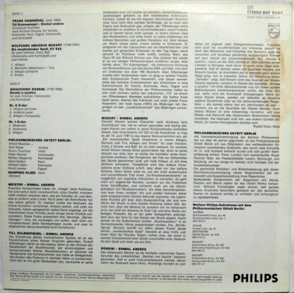 Philips 802 909 LY - Franz Hasenöhrl, Wolfgang Amadeus Mozart, G - Image 2