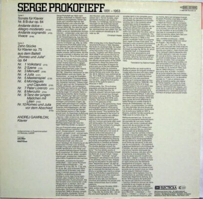 His Master's Voice ASD 3802 - Andrei Gavrilov,Sergei Prokofiev - - Image 4