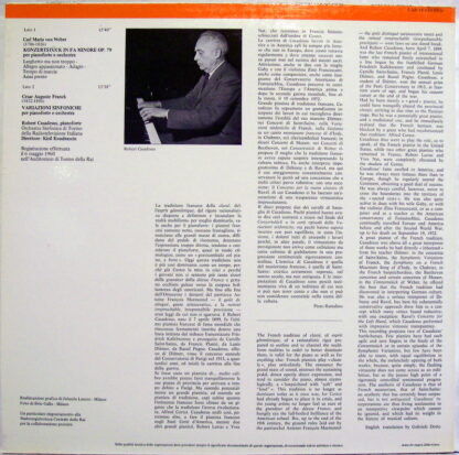 Fonit Cetra LAR 18 - César Franck, Robert Casadesus, Kiril Kondr - Image 2