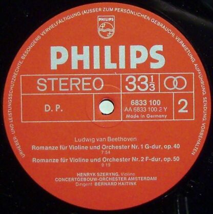 Philips 6833 100 - Wolfgang Amadeus Mozart, Ludwig van Beethoven - Image 3