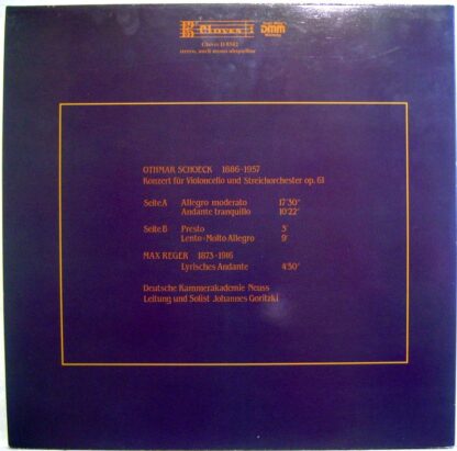 Claves D 8502 - Othmar Schoeck, Max Reger, Deutsche Kammerakadem - Image 2