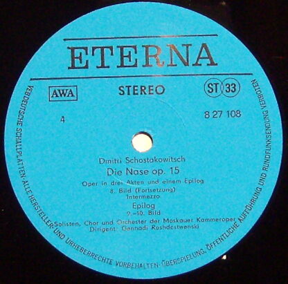 Eterna 8 27 108 - Dmitri Shostakovich - Die Nase - Image 3