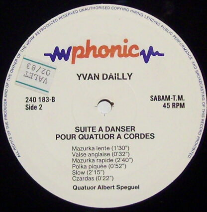 Phonic (4) 2401 83 - Yvan Dailly, Ludwig van Beethoven - Beethov - Image 3