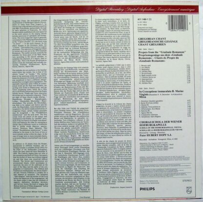 Philips Digital Classics 411 140-1 - Choralschola Der Wiener Hof - Image 2