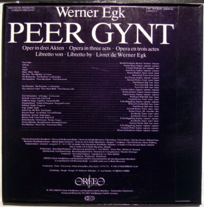 Orfeo (2) S 005823 F - Werner Egk - Peer Gynt - Image 2