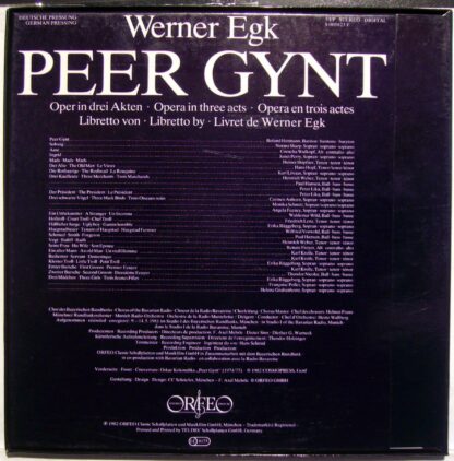 Orfeo (2) S 005823 F - Werner Egk - Peer Gynt - Image 2
