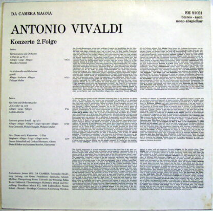 Da Camera Magna SM 91 021 - Antonio Vivaldi, Heidelberger Kammer - Image 2