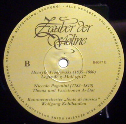 Not On Label B-6677 - Kammerorchester Fonte Di Musica, Wolfgang - Image 3