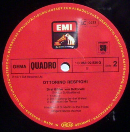 His Master's Voice 1C 065-02 826 Q - Ottorino Respighi, Sir Nevi - Image 3