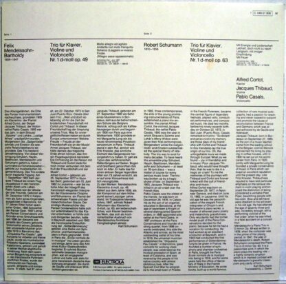 Dacapo 1 C 049-01 808 M - Felix Mendelssohn-Bartholdy, Robert Sc - Image 2