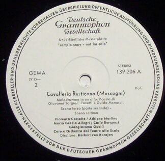 Deutsche Grammophon 139 206 - Pietro Mascagni,Ruggiero Leoncaval