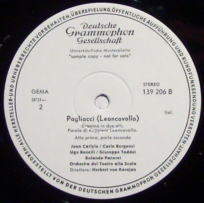 Deutsche Grammophon 139 206 - Pietro Mascagni, Ruggiero Leoncava - Image 2