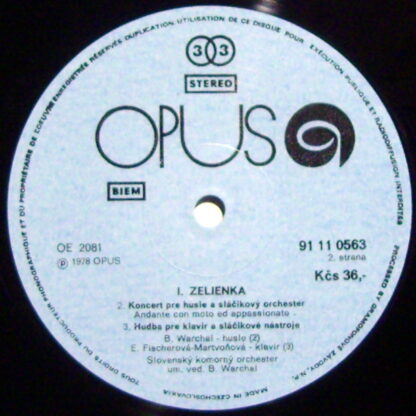 Opus 91110563 - Ilja Zeljenka - Elégia Pre Slàcikové Nàstroje A - Image 3