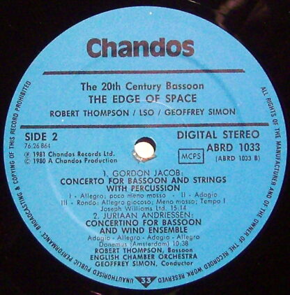 Chandos ABRD 1033 - London Symphony Orchestra, Geoffrey Simon, R - Image 3