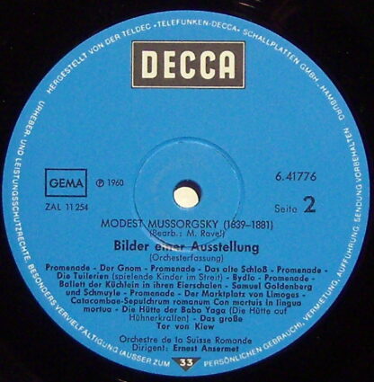 DECCA 6.41776 AG - Modest Mussorgsky, Julius Katchen, Ernest Ans - Image 3