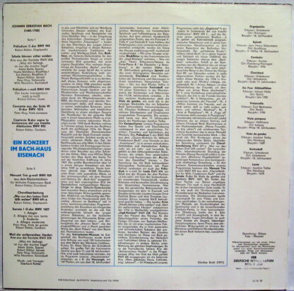 Eterna 8 25 715 - Johann Sebastian Bach - Konzert Im Bach-Haus E - Image 2