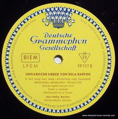 Deutsche Grammophon LPEM 19 117 - Zoltán Kodály, Béla Bartók, Pa - Image 3