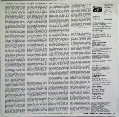 Schwann Musica Mundi VMS 2111 - Felix Mendelssohn-Bartholdy, Fra - Image 2