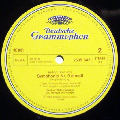 Deutsche Grammophon 2535 342 - Anton Bruckner, Berliner Philharm - Image 3