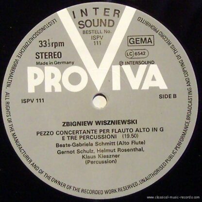 Pro Viva ISPV 111 - Zbigniew Wiszniewski - Sonata / Duo / Pezzo - Image 4