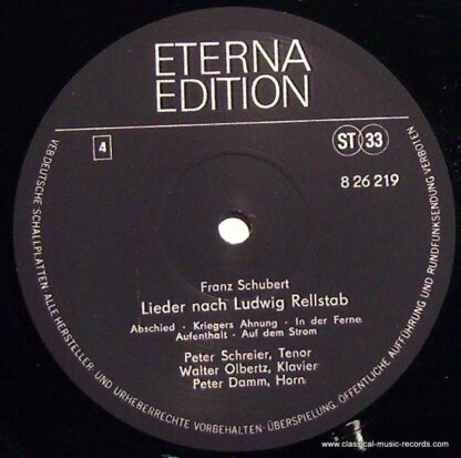 Eterna 8 26 218/219 - Franz Schubert, Walter Olbertz, Peter Schr - Image 3